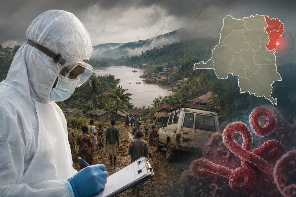 Illustration representing Ebola outbreak monitoring in Democratic Republic of Congo