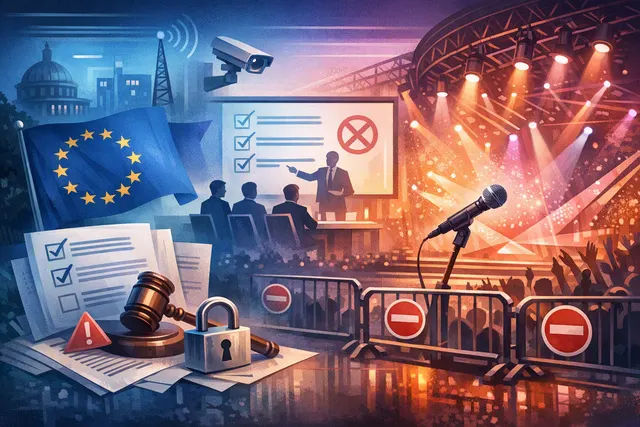 What new hosting restrictions did the European Broadcasting Union announce for the Eurovision Song Contest, what prompted these changes amid