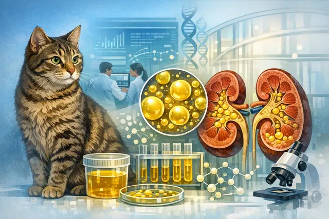What did the Current Biology study led by Professor Masao Miyazaki reveal about why domestic cats have unusually large numbers of lipid drop