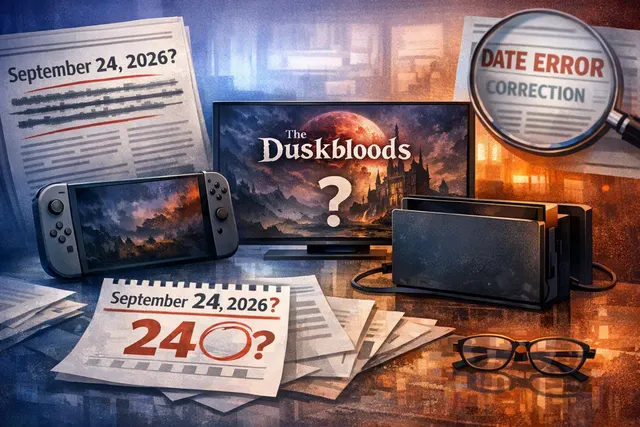 AI-generated editorial illustration for The Duskbloods release-date update