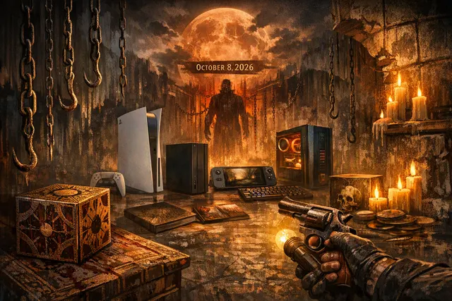 Hellraiser: Revival promotional artwork featuring the Genesis Configuration and the horror game’s supernatural atmosphere