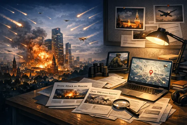 Search & fact check with cited sources for What was the significance and scale of Ukraine's overnight drone attack on Moscow on July 28, 202