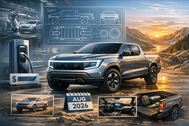 Ford Fathom electric truck hero illustration