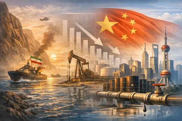 A conceptual image showing crude oil tankers at sea with a map of the Strait of Hormuz in the background, representing the 2026 energy crisis.