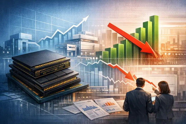 SK Hynix semiconductor wafers and HBM memory modules representing record Q2 2026 earnings and AI chip demand