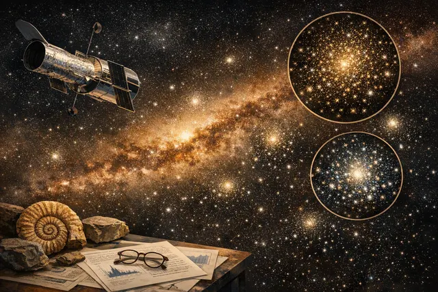 How did NASA’s Hubble Space Telescope study of the ages and metallicities of 39 globular clusters within the Milky Way’s inner 20,000 light