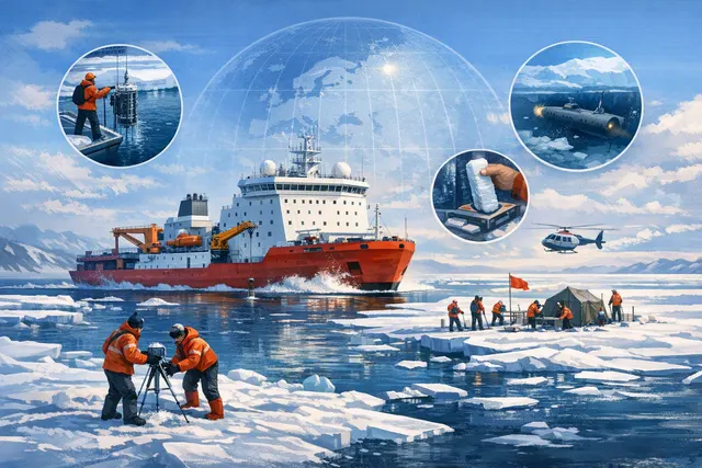 What did China’s research vessel Xuelong accomplish during the 16th Arctic expedition—including when and where it established a record 12 si