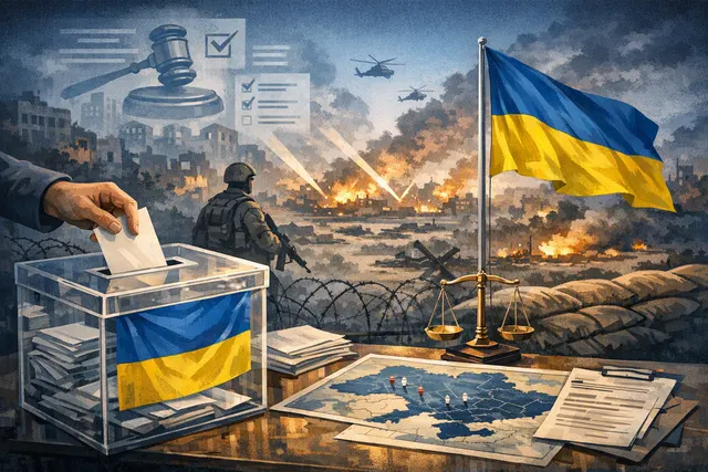 What did former Ukrainian defense minister Mykhailo Fedorov propose in his late night video address regarding holding elections during Russi