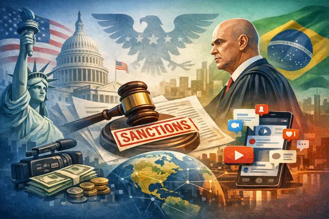 What did the Financial Times report about the U.S. government considering new sanctions against Brazilian Supreme Court Justice Alexandre de