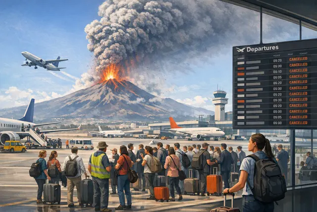 What happened when Catania Airport reopened after a week of Mount Etna ash closures, what was the scale of the disruption to flights and pas