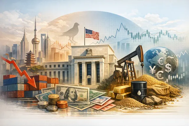 What are the key developments in Asian markets, US monetary policy expectations, commodities, and currencies following the weaker than expec