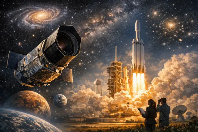 What is NASA’s $4 billion Nancy Grace Roman Space Telescope, scheduled to launch on August 30 aboard a SpaceX Falcon Heavy from Kennedy Spac