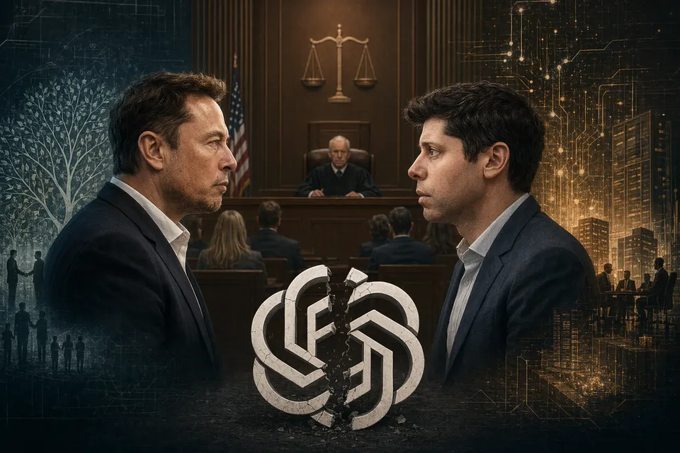 What did the courtroom battle between Elon Musk and Sam Altman reveal about the origins and restructuring of OpenAI, Musk’s claim that Altma
