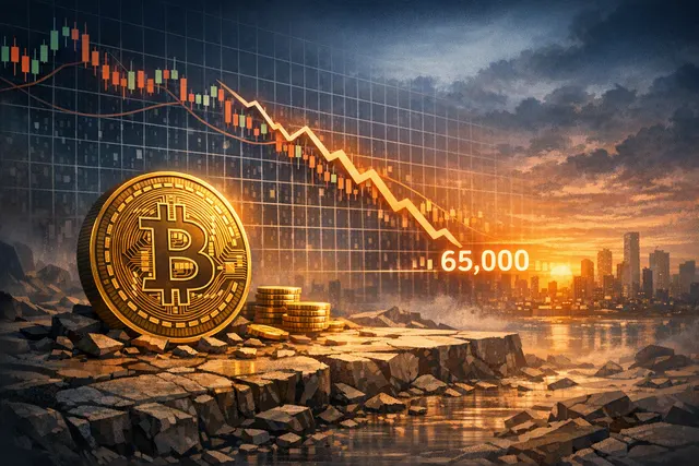 Bitcoin price chart showing an inverse head and shoulders pattern targeting $76,000 with neckline resistance at $66,800