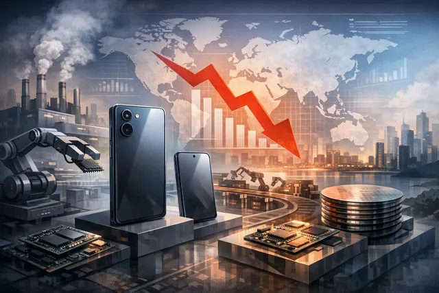 How is the worsening global memory chip shortage expected to reshape the smartphone market in 2026–2028—including why Samsung may reclaim th