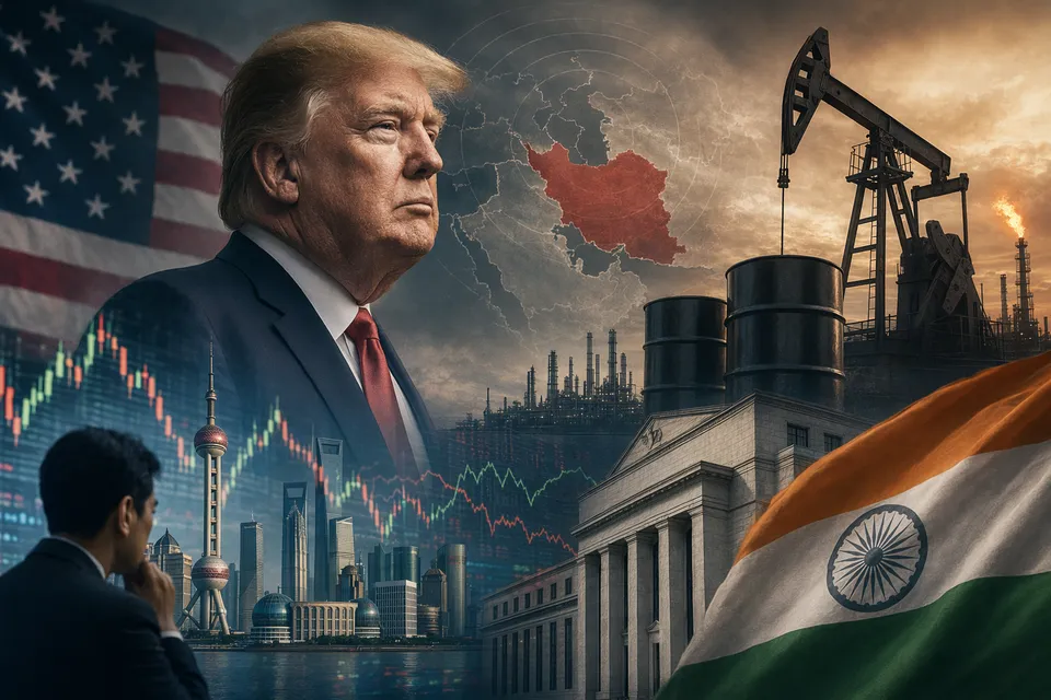 Global financial markets reacting to geopolitical tensions involving Iran and the Strait of Hormuz