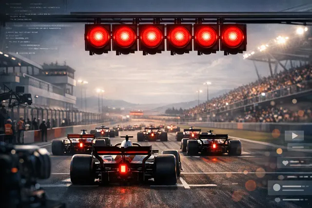 What is Formula 1’s new global “Five Lights” marketing campaign narrated by Colin Farrell, what does its 90 second film featuring all 22 dri
