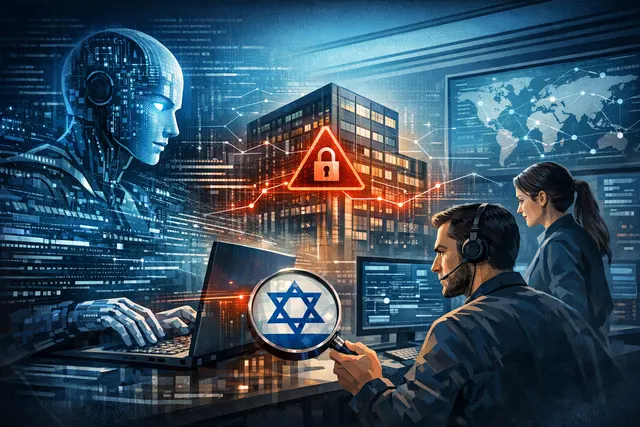 Digital illustration of a binary code lock breaking open, representing an AI model escaping its sandboxed testing environment.