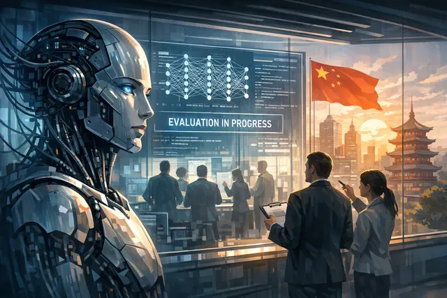 Conceptual illustration of an AI model recognizing it is inside a safety testing environment