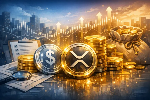 Binance XRP rewards campaign graphic for RLUSD holders showing $800,000 prize pool