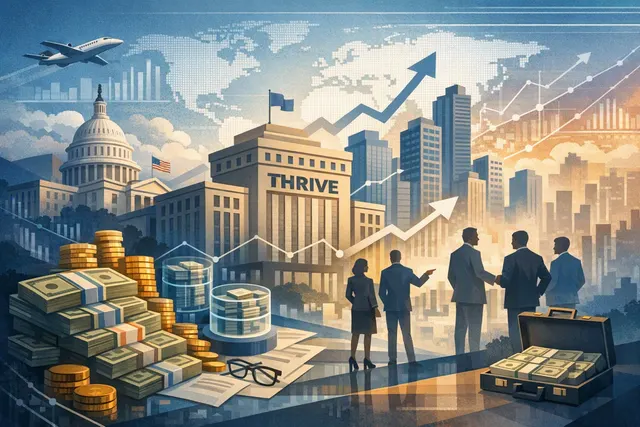 Thrive Holdings fundraising announcement visual with $2 billion and $12 billion valuation highlights