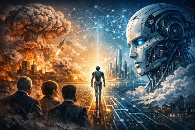What are the key arguments in Anthony Rowley's critique of global leaders' response to uncontrolled AI adoption, including the comparisons t
