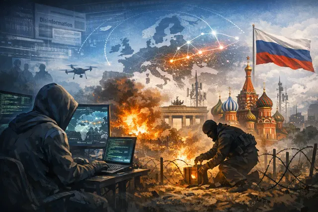Illustration of drones and security threats over Europe’s Baltic region
