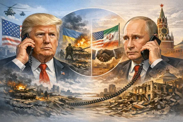 What did the 55-minute phone call between Vladimir Putin and Donald Trump on the latter's 80th birthday cover, including their discussion of