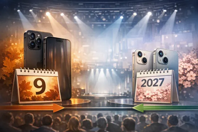 Conceptual illustration of Apple’s rumored iPhone 18 Pro lineup and foldable iPhone Ultra