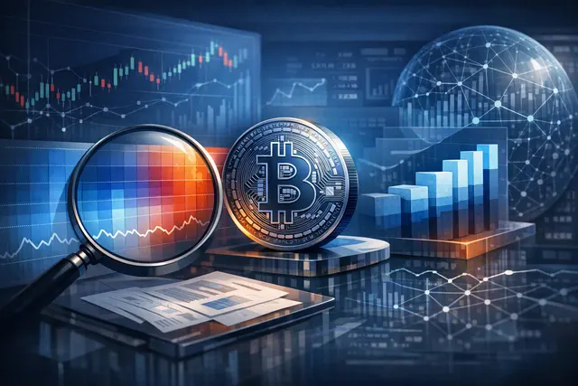 Bitcoin on-chain metrics chart showing Cycle Position Heatmap in cold blue capitulation zone