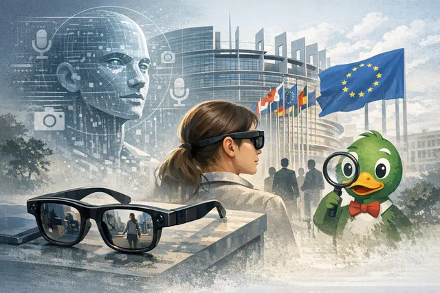 Meta Ray-Ban AI smart glasses on a table, representing the privacy concerns around covert recording and AI data collection.