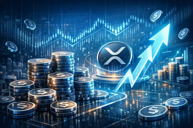 Conceptual image of digital liquidity flowing into the XRP Ledger ecosystem, merging blockchain nodes with abstract data streams.