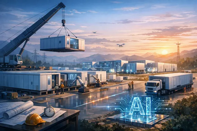 Alibaba Cloud CUBE 5.0 modular AI data centre architecture diagram showing 100-day delivery timeline and 10% cost reduction