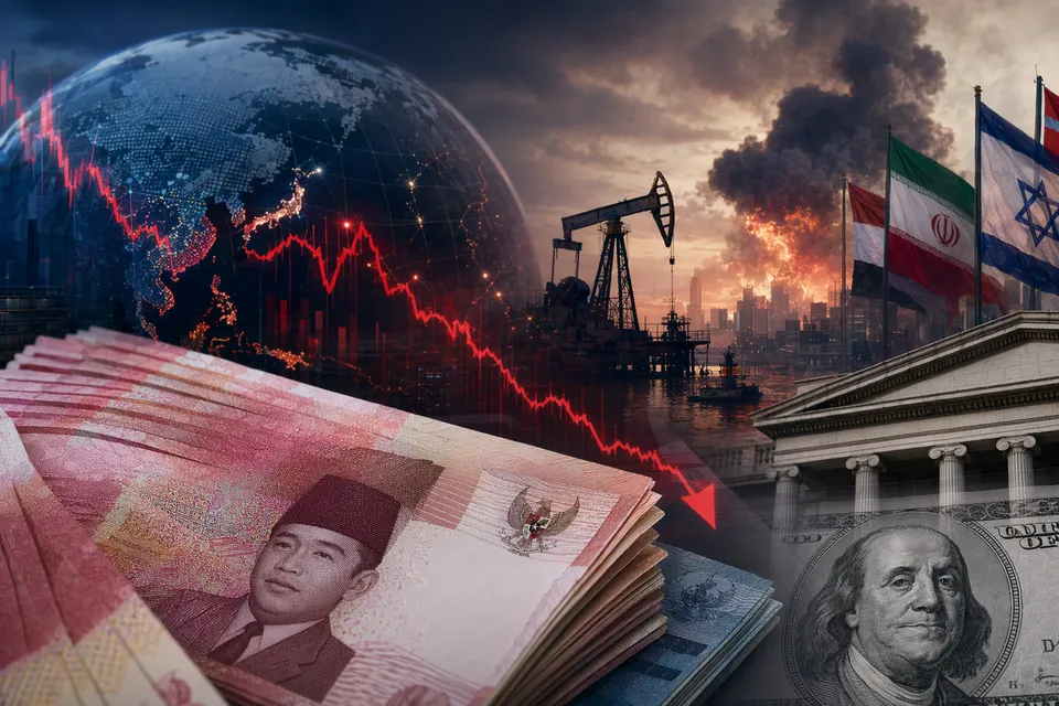 Indonesian rupiah falling against US dollar amid rising oil prices and global bond selloff