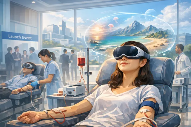 Samsung Galaxy XR blood donation Zen garden experience