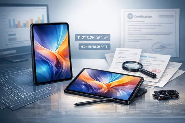 Xiaomi Pad 9 and Pad 9 Pro concept render showing a sleek tablet with a large display
