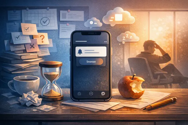 Unforgetful app concept showing persistent notifications and a simple to-do list interface on iPhone and Mac