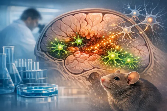 What newly discovered mechanism allows regenerative astrocytes to repair damaged brain tissue in adult mice, and what are its implications f