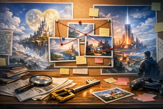 Concept art for Fortnite Chapter 7 Season 4 'Override' featuring the Gummi Ship and Gaming Legends collaboration theme