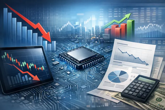 Qualcomm revenue and earnings report chart for fiscal Q3 2026