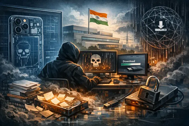 Conceptual image of a data breach affecting Apple and Tata Electronics supply chain security