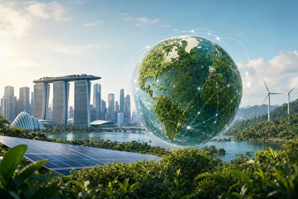 Illustration representing the ARC Coalition and global carbon credit markets