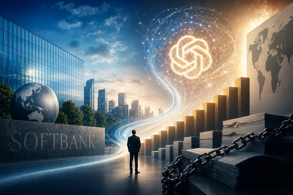 How is SoftBank expected to deliver a strong January–March quarterly profit from the rising value of its OpenAI stake, and why are investors