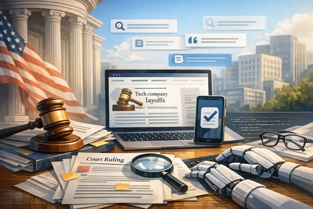 Search & fact check with cited sources for What recent federal court ruling allowed Meta to proceed with layoffs beginning July 22, and what