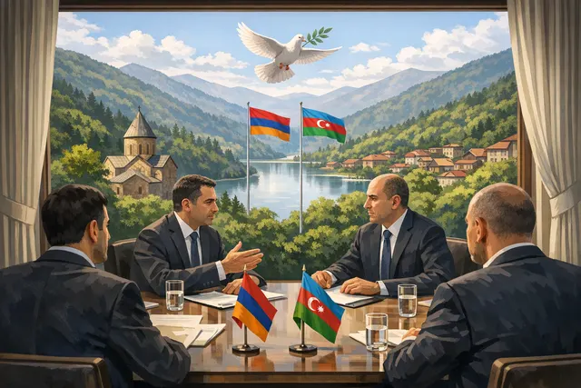Armenian and Azerbaijani officials meeting in Dilijan to advance the peace process on June 14, 2026, with a focus on dialogue and unresolved treaty issues