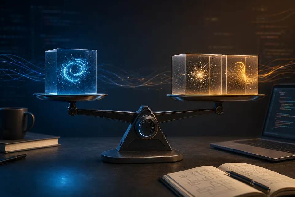 Illustration representing Cursor Composer 2.5 competing with other frontier AI coding models