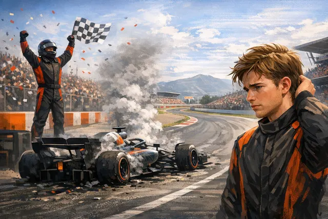 Nico Hulkenberg's Audi RS26 retires from the 2026 Barcelona-Catalunya Grand Prix after being struck by airborne gravel