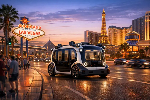 Zoox robotaxi in Las Vegas - the first paid autonomous rides using a purpose-built steering-wheel-free vehicle