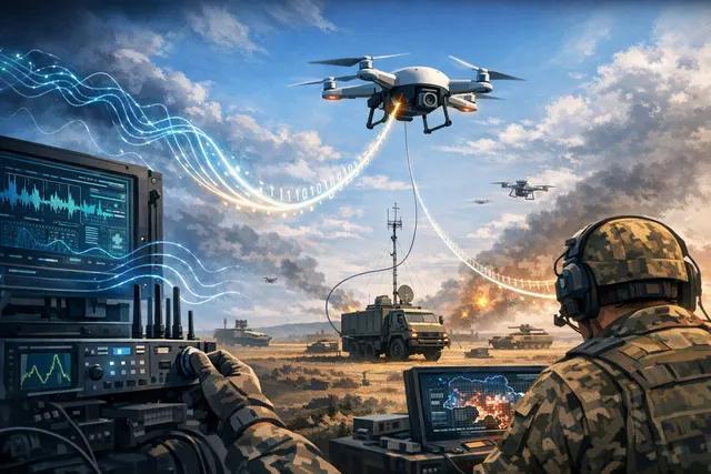 What are the key aspects and implications of Russia's deployment of fiber optic drones in Ukraine, including how they have overwhelmed elect