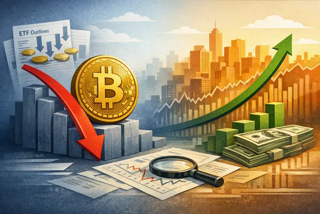 Bitcoin price chart diverging from S&P 500 record highs, with key support and resistance levels marked